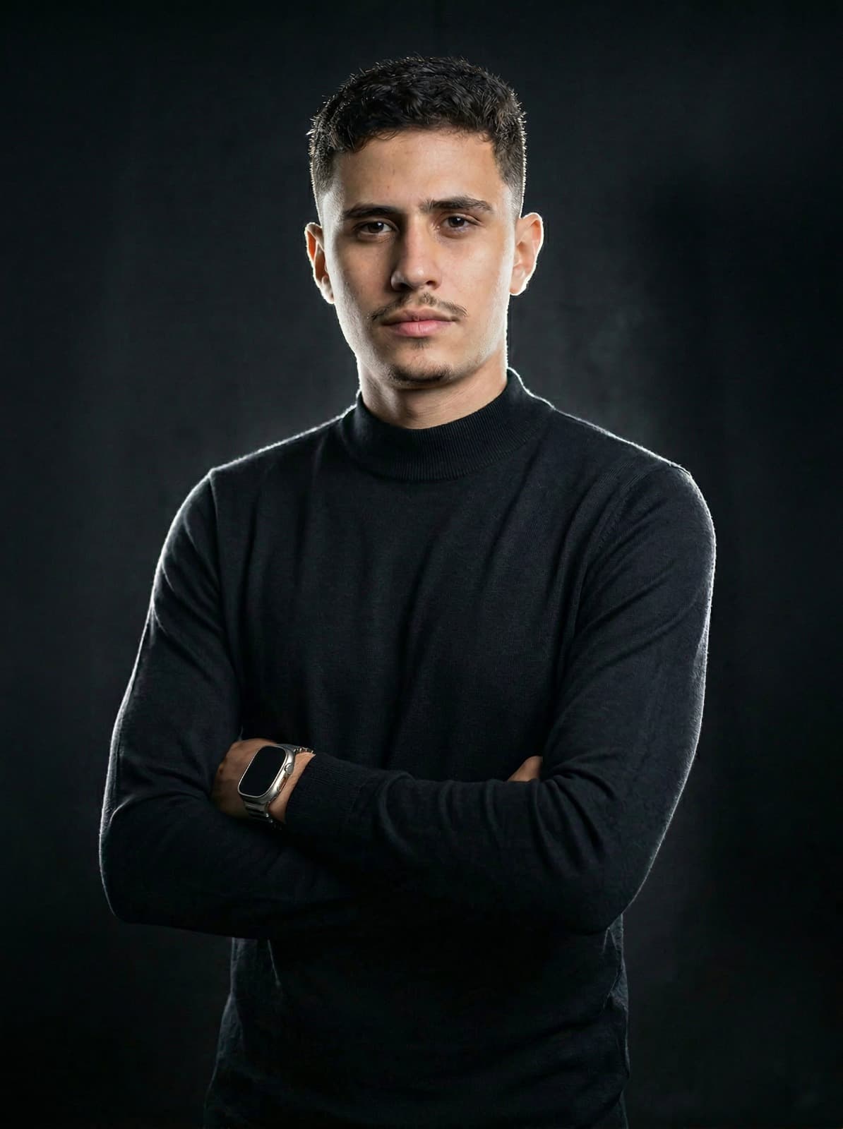 Retrato final com cenário e iluminação criados por IA